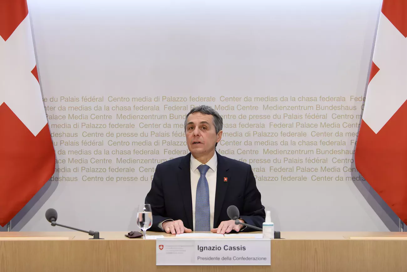 Si la pandémie n'est pas encore finie, "une lumière pointe à l'horizon", a indiqué ce mercredi Ignazio Cassis.