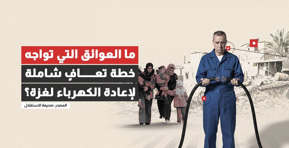 ما العوائق التي تواجه خطة تعافٍ شاملة لإعادة الكهرباء لغزة؟ (إنفوجراف)