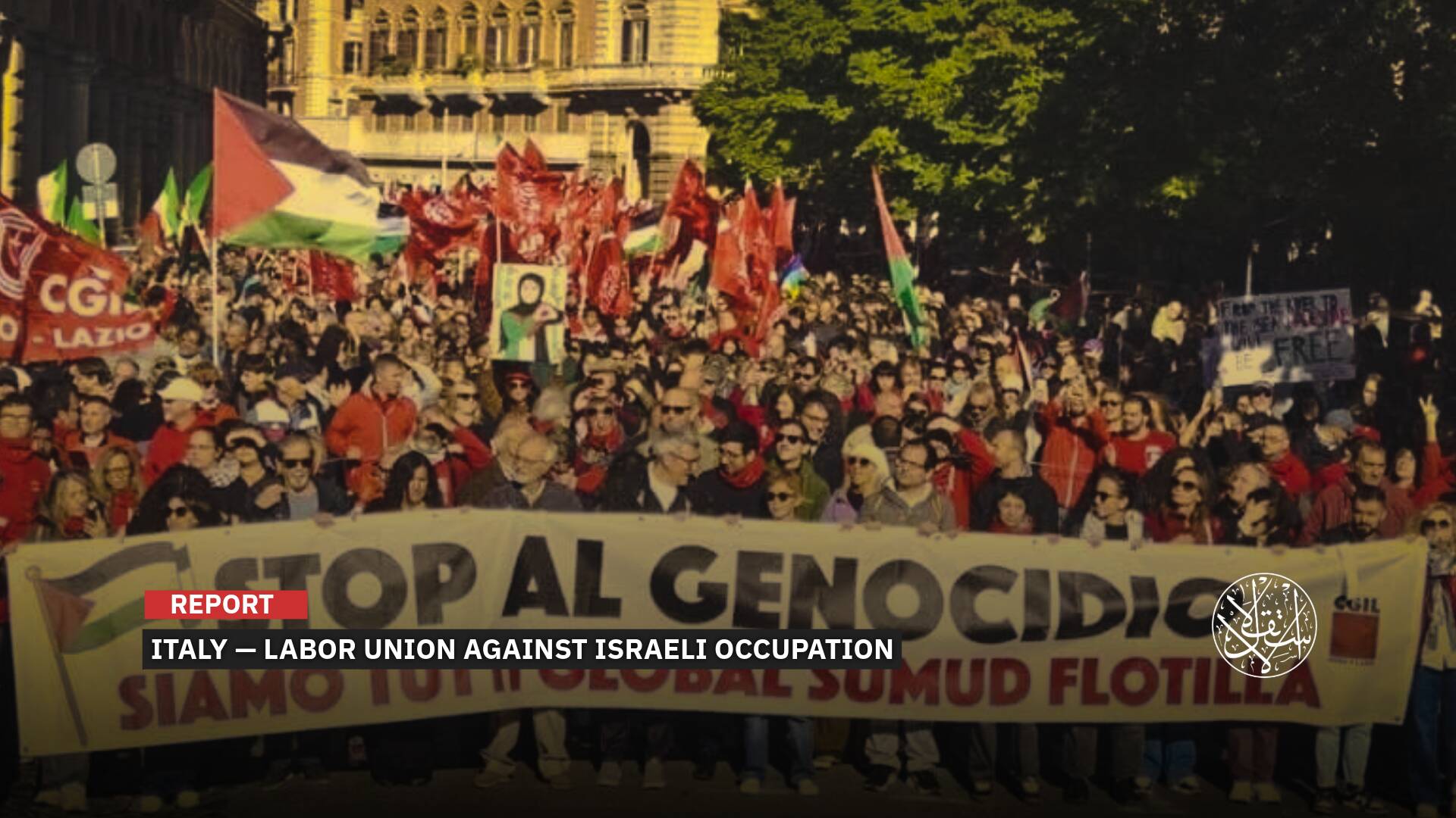 How Italy’s Labor Union Became Europe’s Strongest Popular Front Against the Israeli Occupation
