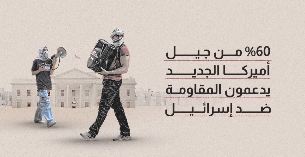 60% من جيل أميركا الجديد يدعمون المقاومة ضد إسرائيل (إنفوجراف)