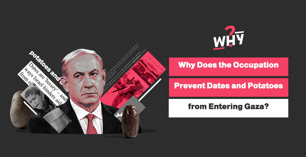 Why Does the Occupation Prevent Dates and Potatoes from Entering Gaza? | Infographic