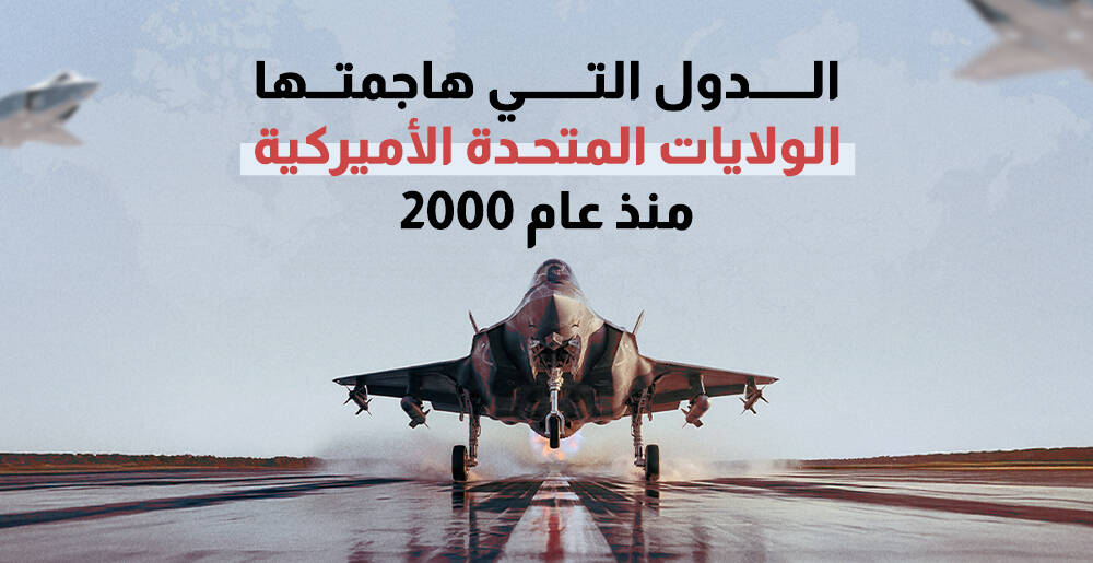 الدول التي هاجمتها الولايات المتحدة الأميركية منذ عام 2000 (إنفوجراف)