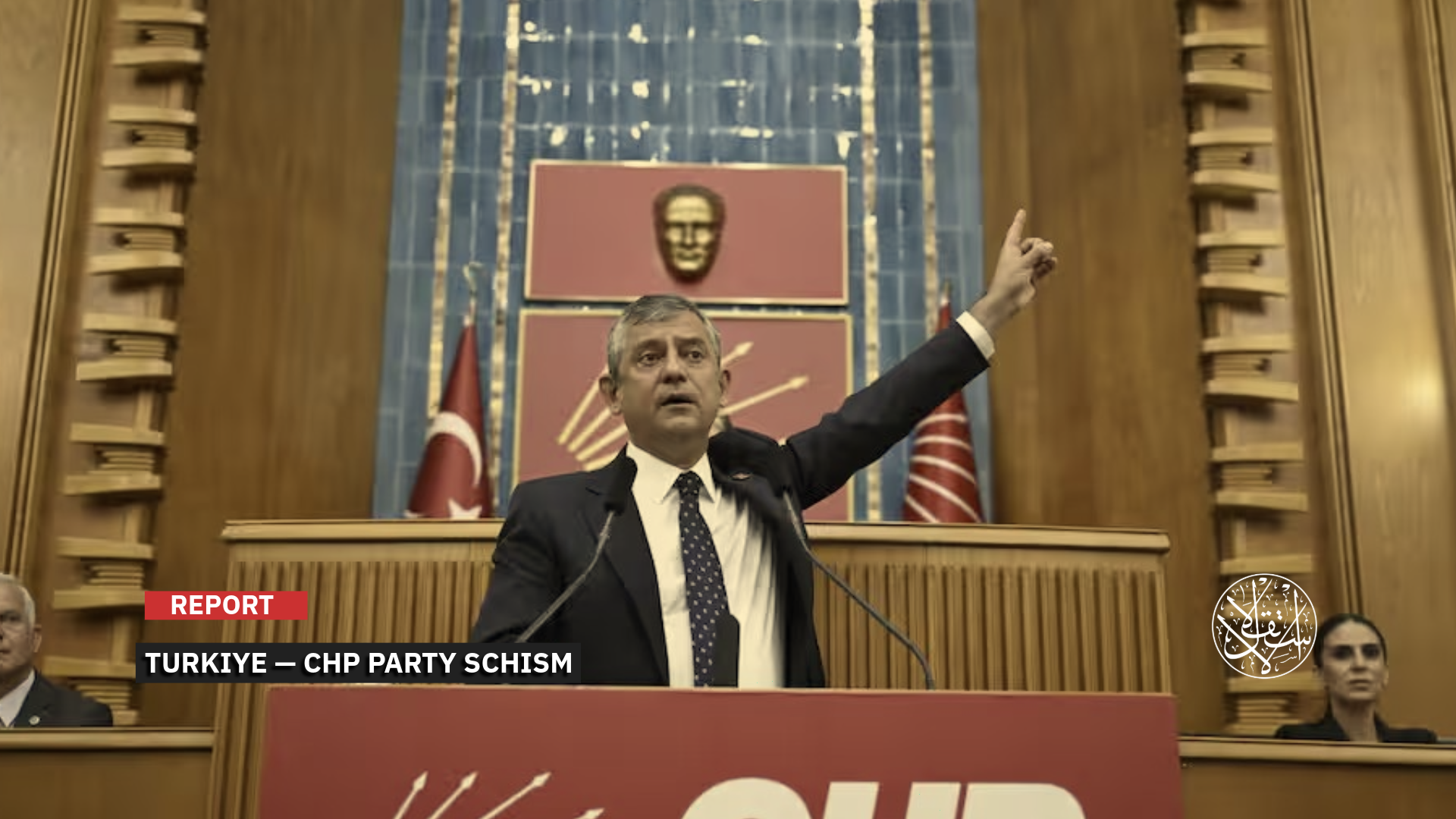 Gursel Tekin, the Istanbul head of the Republican People’s Party (CHP), downplayed the impact of the split, saying, ‘A storm in a teacup.’