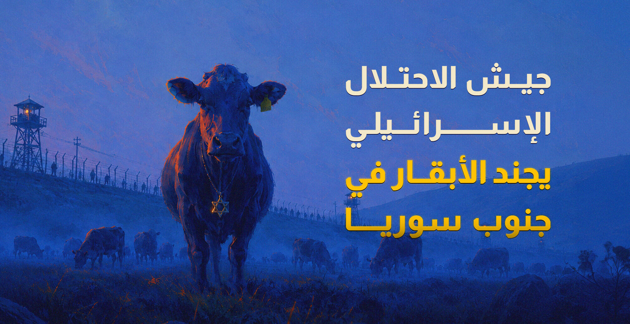 إسرائيل تجند الأبقار في سوريا (إنفوجراف)