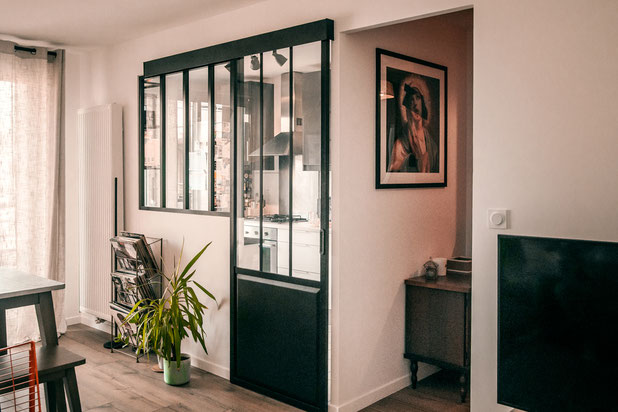 Le séjour-renovation-appartement-Villeurbanne