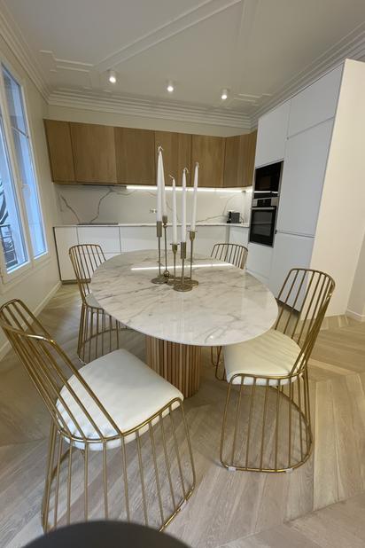 Cuisine et salle à manger-renovation-appartement-Paris
