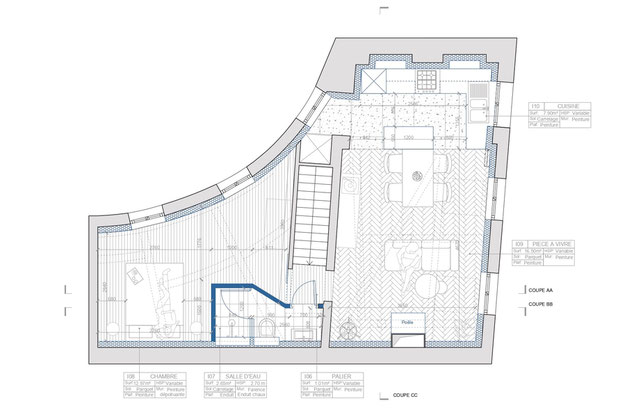 Plan R+1-renovation-appartement-Paris
