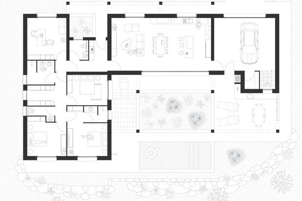 Plan de la maison-construction-maison-Belmonte