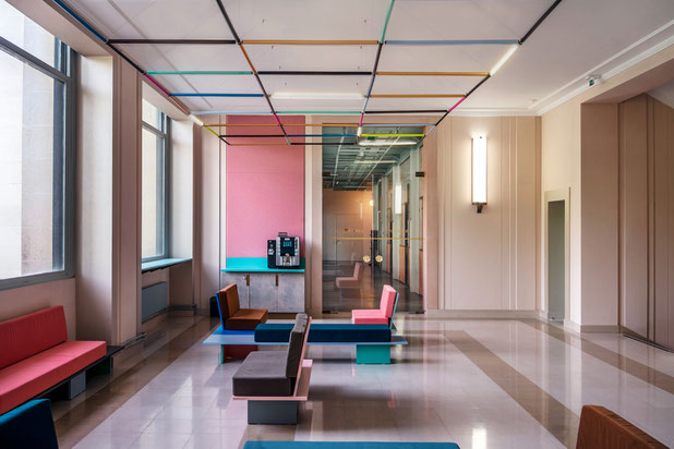 Espace détente et cafétéria-rehabilitation-bureaux-Paris