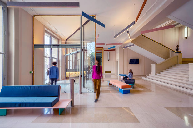 Hall d'entrée-rehabilitation-bureaux-Paris