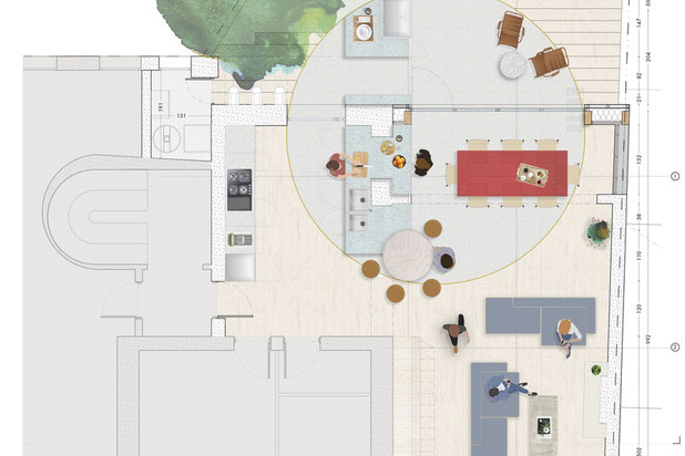 Plan Esquisse-surelevation-immeuble-Paris