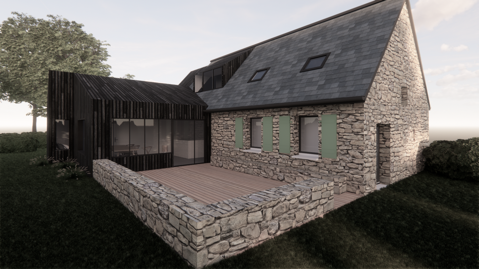 R E F U G E - moëlan – extension de maison Finistère
