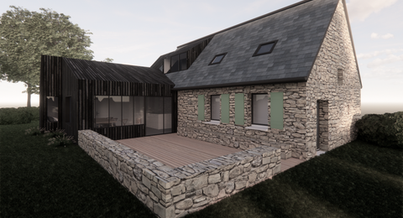 Photo d'un projet de Agrandissement Extension Maison à Moëlan-sur-Mer