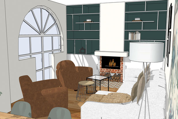 Séjour-renovation-maison-Suresnes