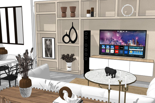 Séjour-renovation-appartement-Éragny