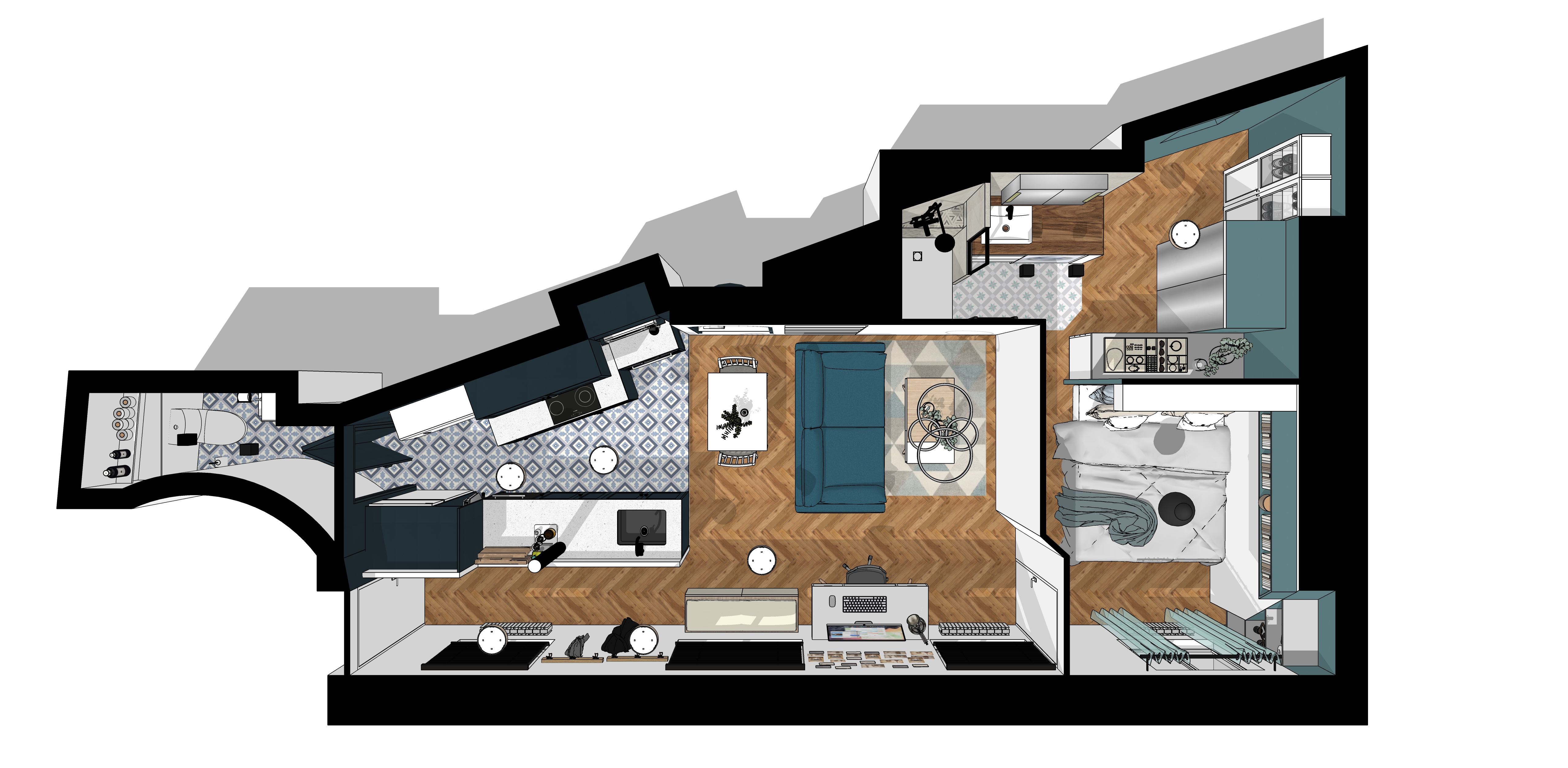 Projet Joubert – rénovation d'appartement Charente Projet Joubert – rénovation d'appartement Charente
