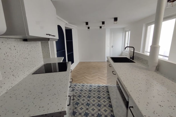Pièce à vivre-renovation-appartement-Paris