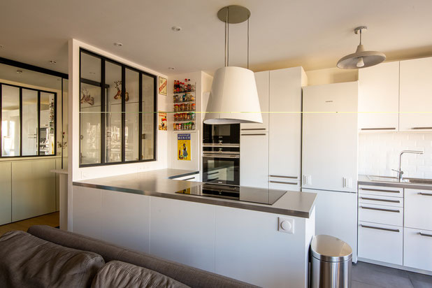 Cuisine / Entrée-renovation-appartement-Pantin