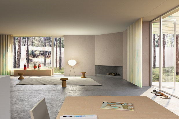 Pièce de vie-construction-maison-Noisy-sur-École