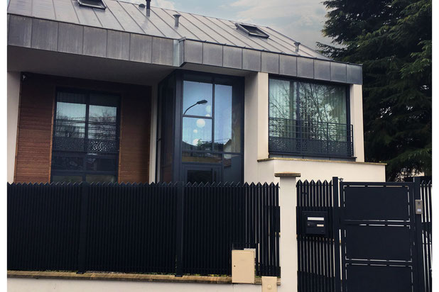 Facade Rue-construction-maison-Garches