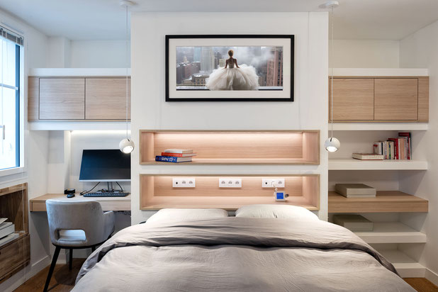 Chambre sur cour-renovation-appartement-Paris