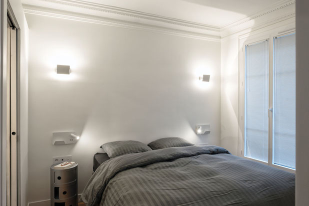 Une chambre d'amis en autonomie-renovation-appartement-Paris