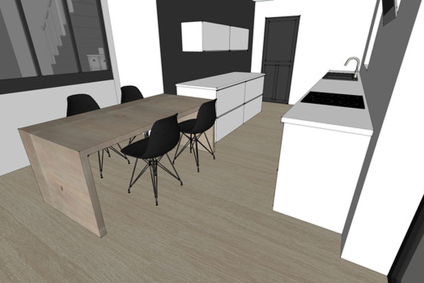 Modélisation 3D-agrandissement_extension-maison-Montreuil-le-Gast