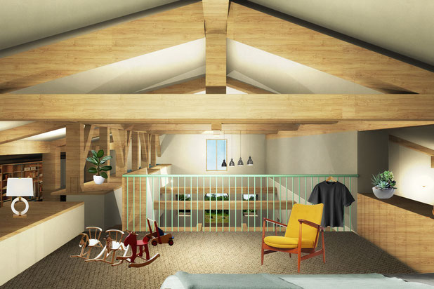 Mezzanine - état du projet-renovation-maison-Belus