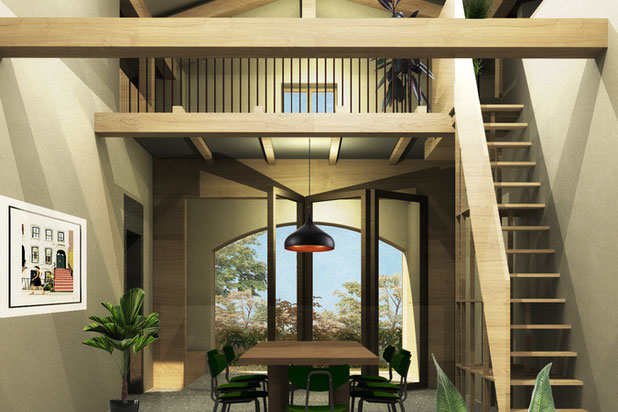 Séjour traversant - état du projet-renovation-maison-Belus
