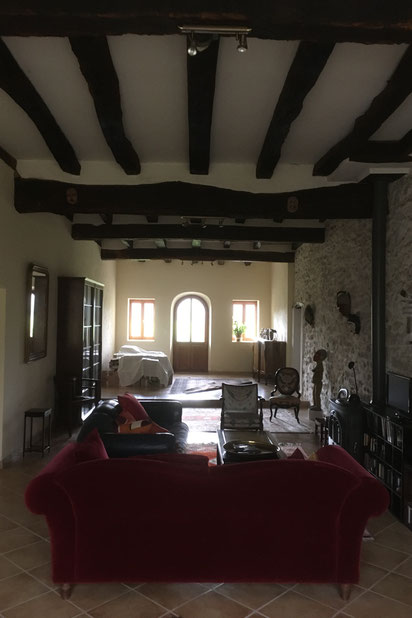Séjour traversant - état existant-renovation-maison-Belus