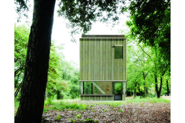 Vue proche - l'entrée-construction-maison-Bologna