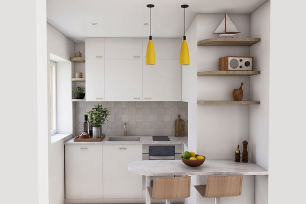 Coin cuisine-renovation-appartement-La Rochelle
