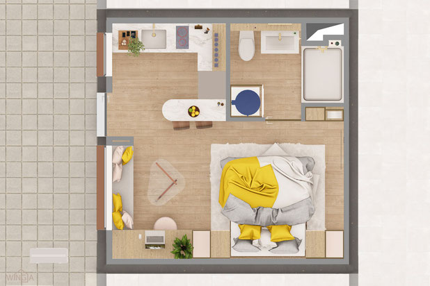 Plan-renovation-appartement-La Rochelle