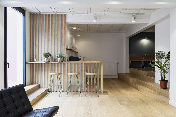 Espace détente-renovation-bureaux-Levallois-Perret