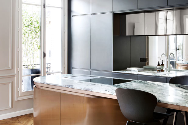 Cuisine ouverte-renovation-logement-Paris