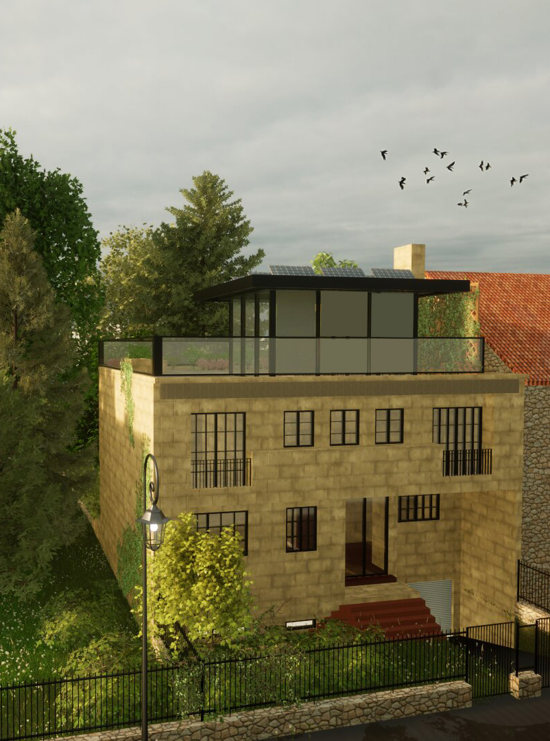 surélévation en verre (projet non réalisé) – extension de maison Meuse surélévation en verre (projet non réalisé) – extension de maison Meuse