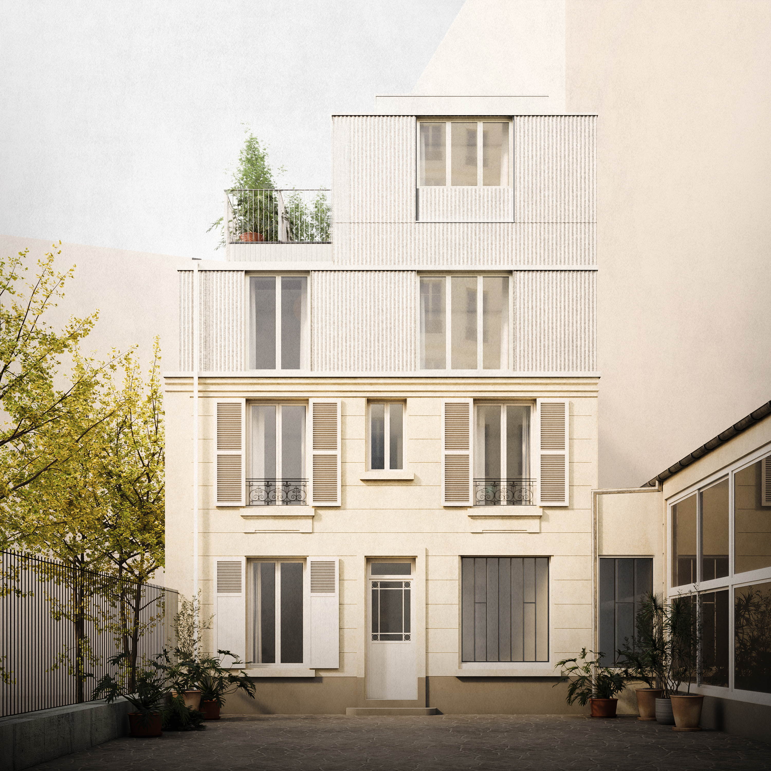 Surélévation - Paris XIe – surélévation de maison Loir-et-Cher