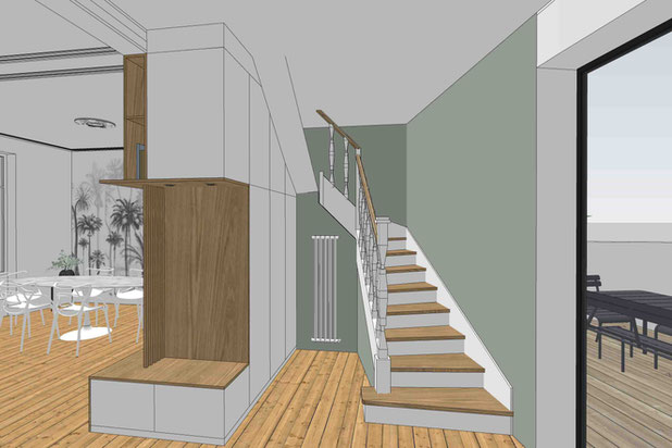 Mise en valeur de l'escalier d'époque-renovation-maison-Nantes
