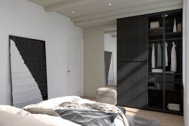 Chambre parentale-renovation-appartement-Bordeaux