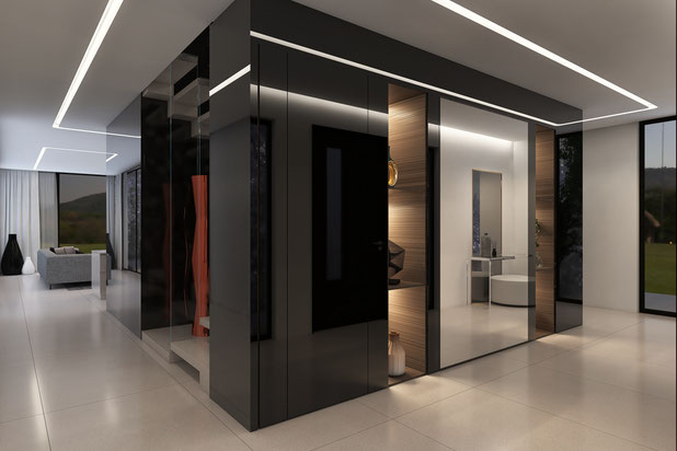 Hall d'entrée-construction-maison-Gradignan