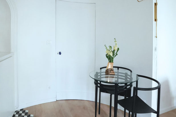 Vue de l'espace repas-renovation-appartement-Paris