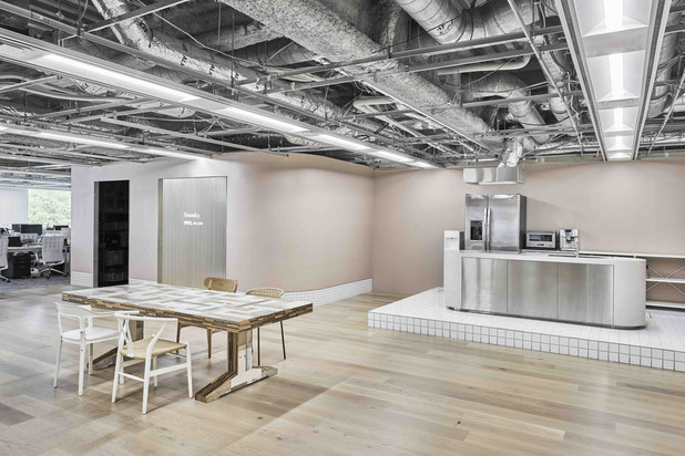 Showroom et cuisine-amenagement-bureaux-Shibuya