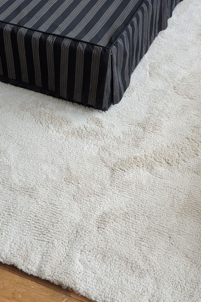 Réalisation d’un tapis sur mesure en Alpaga-amenagement-maison-Paris