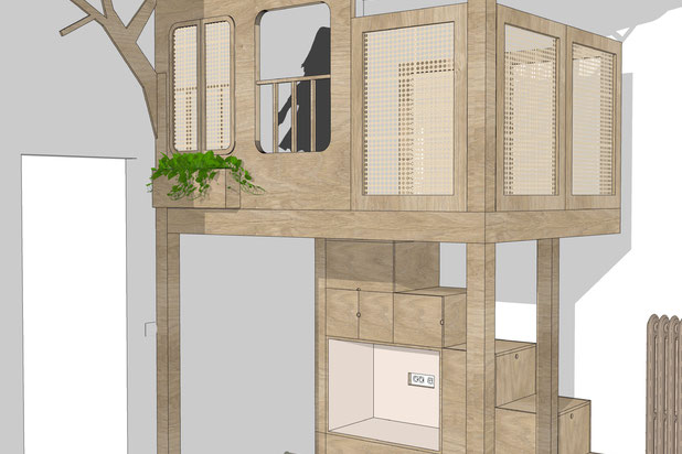 Idée n°01 : la cabane dans les arbres-amenagement-appartement-Paris