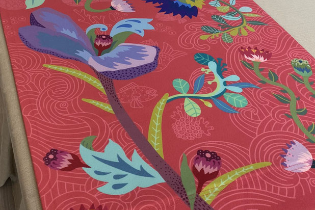 Impression sur tissu de nos motifs dessinés sur mesure-amenagement-espaces_exts-Lège-Cap-Ferret