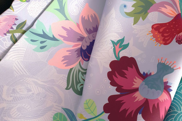 Impression sur tissu de nos motifs dessinés sur mesure-amenagement-espaces_exts-Lège-Cap-Ferret
