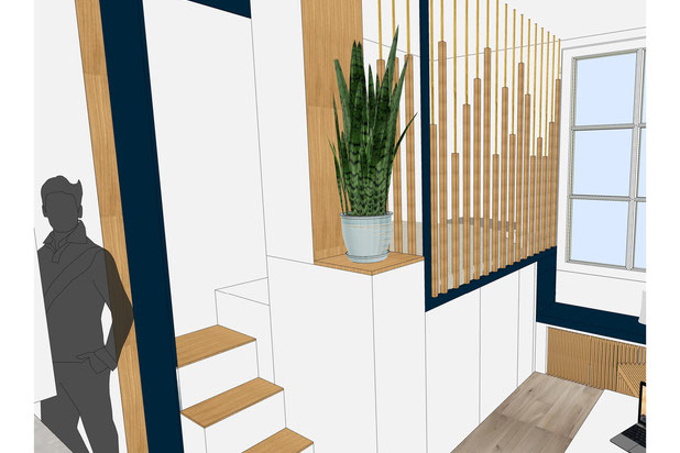 Image 3D de conception-amenagement-appartement-Paris