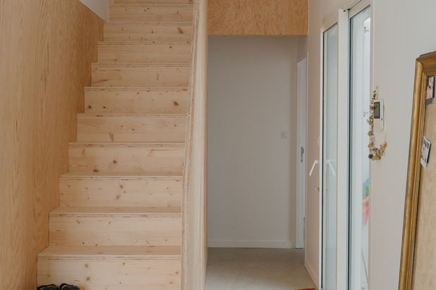 Vue escalier de distribution-construction-maison-Talence