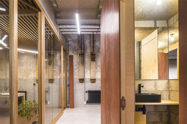 Dégagement/sanitaires-rehabilitation-bureaux-Paris