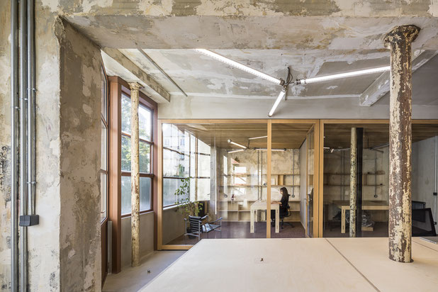 Espace commun-rehabilitation-bureaux-Paris
